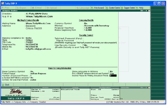 Tally ERP 9 Fissure 2024