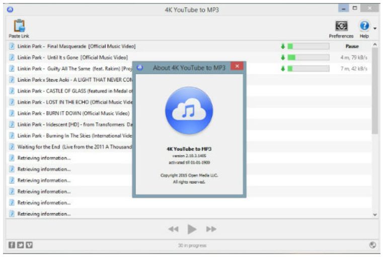 4K YouTube to MP3 4.9.5.5330 download the new version for mac