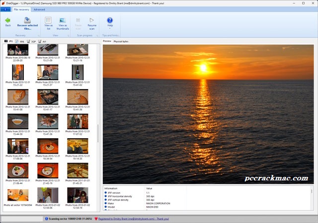 DiskDigger Activated Version UI